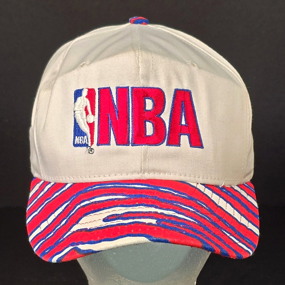 Zubaz Officially Licensed NBA Snapback Red White & Blue Hat Cap, Made in USA
